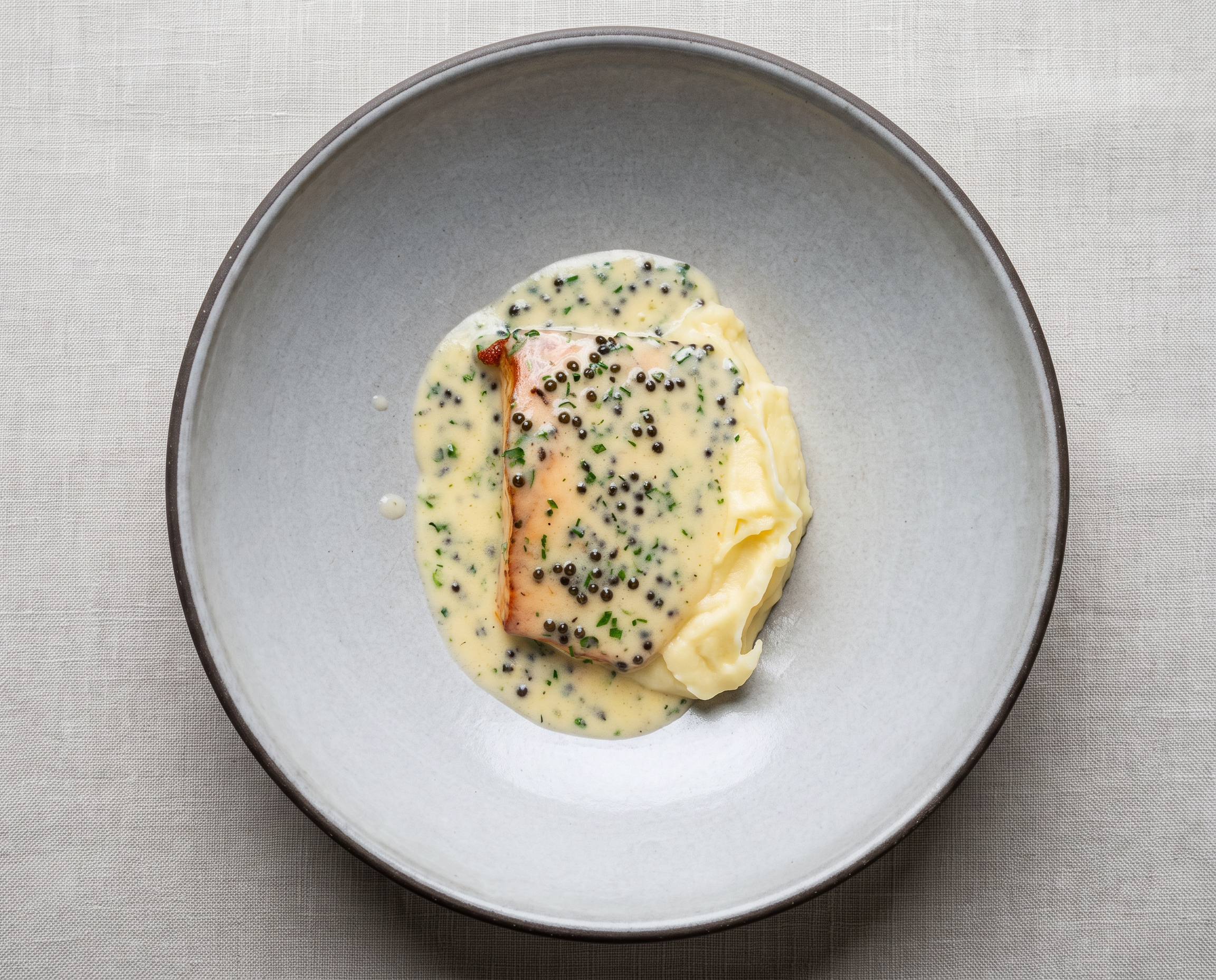 Salmon, Caviar Beurre Blanc