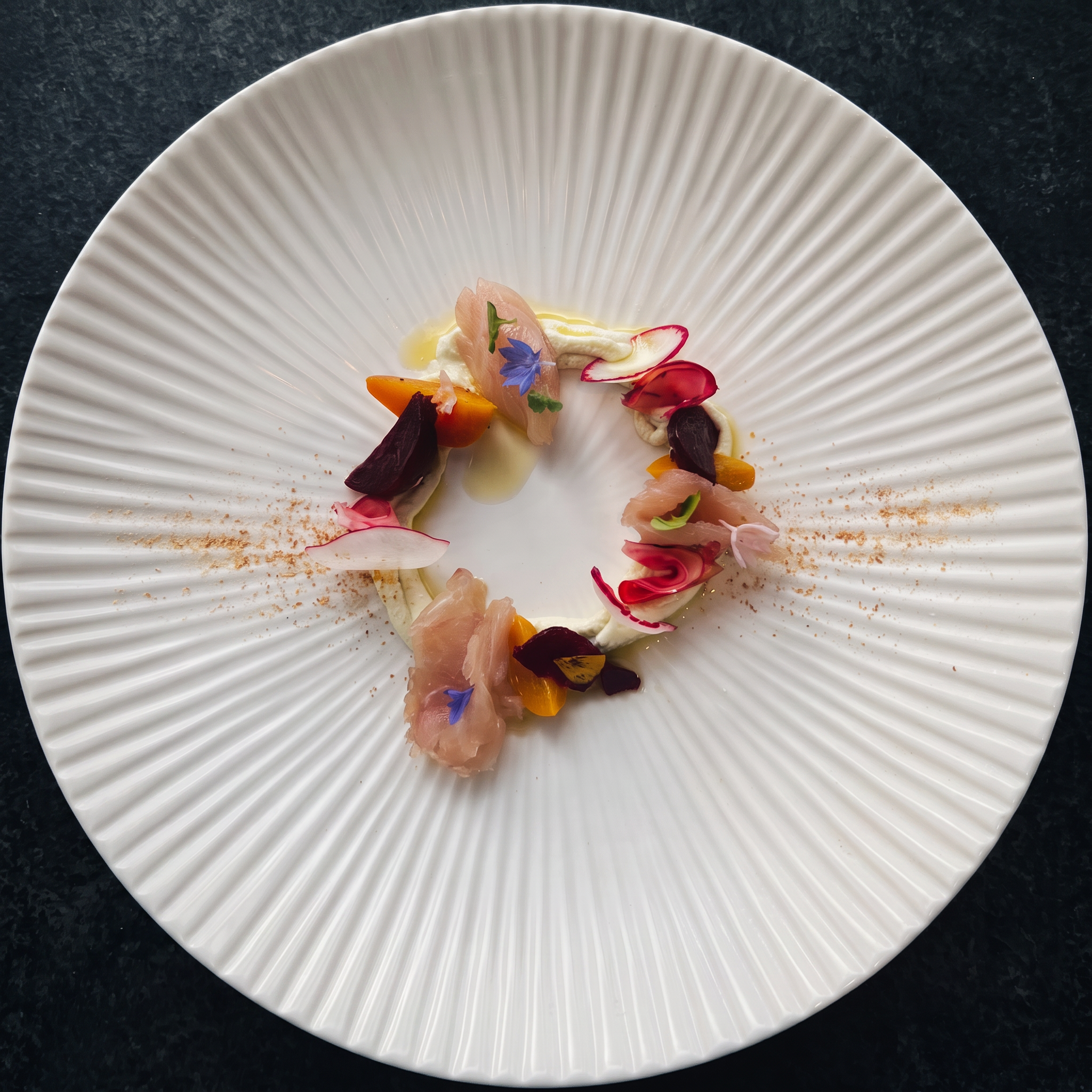 Hamachi Crudo, Beets & Citrus