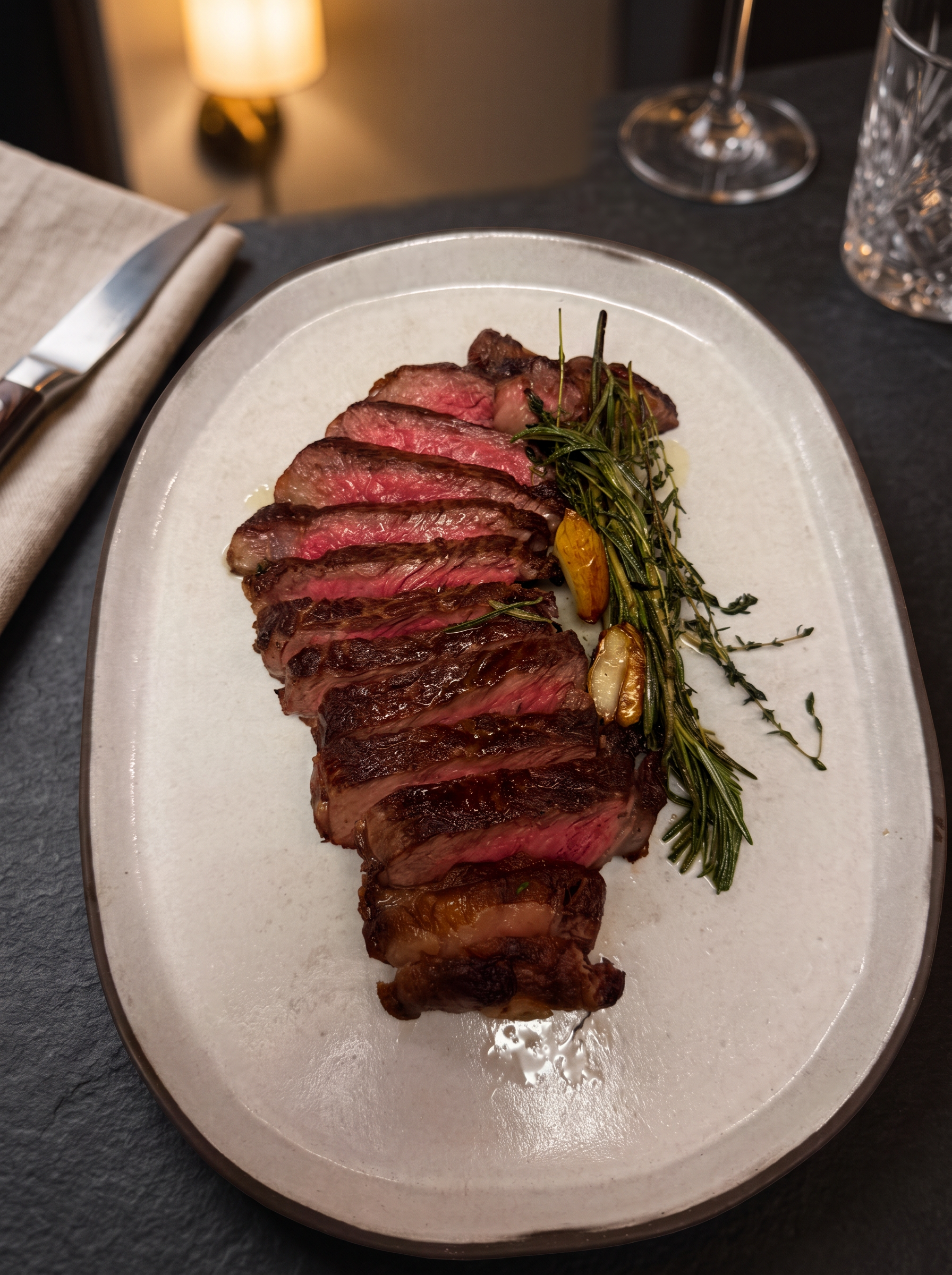 Ribeye, Rosemary & Roasted Garlic