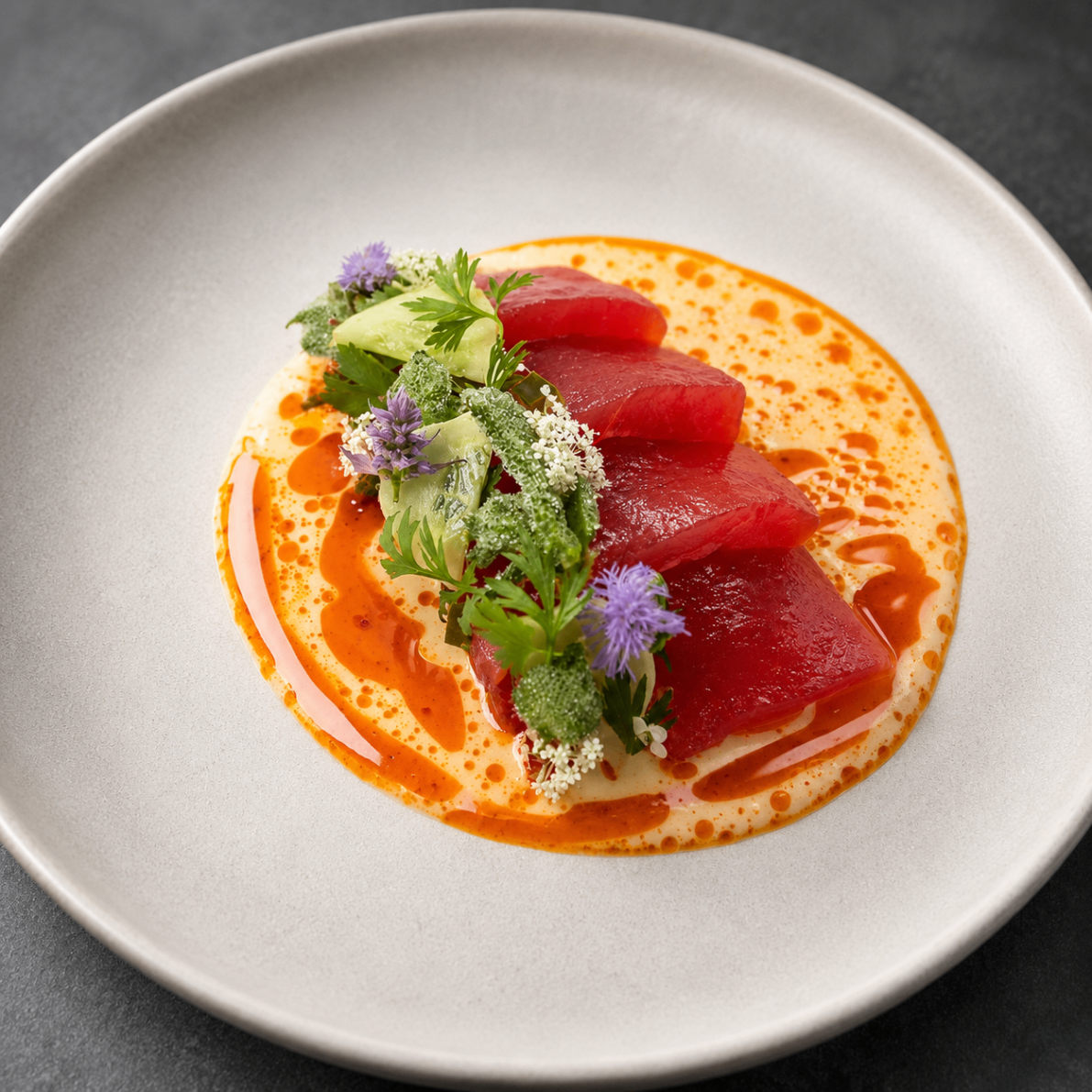 Bluefin Tuna, Chili Emulsion