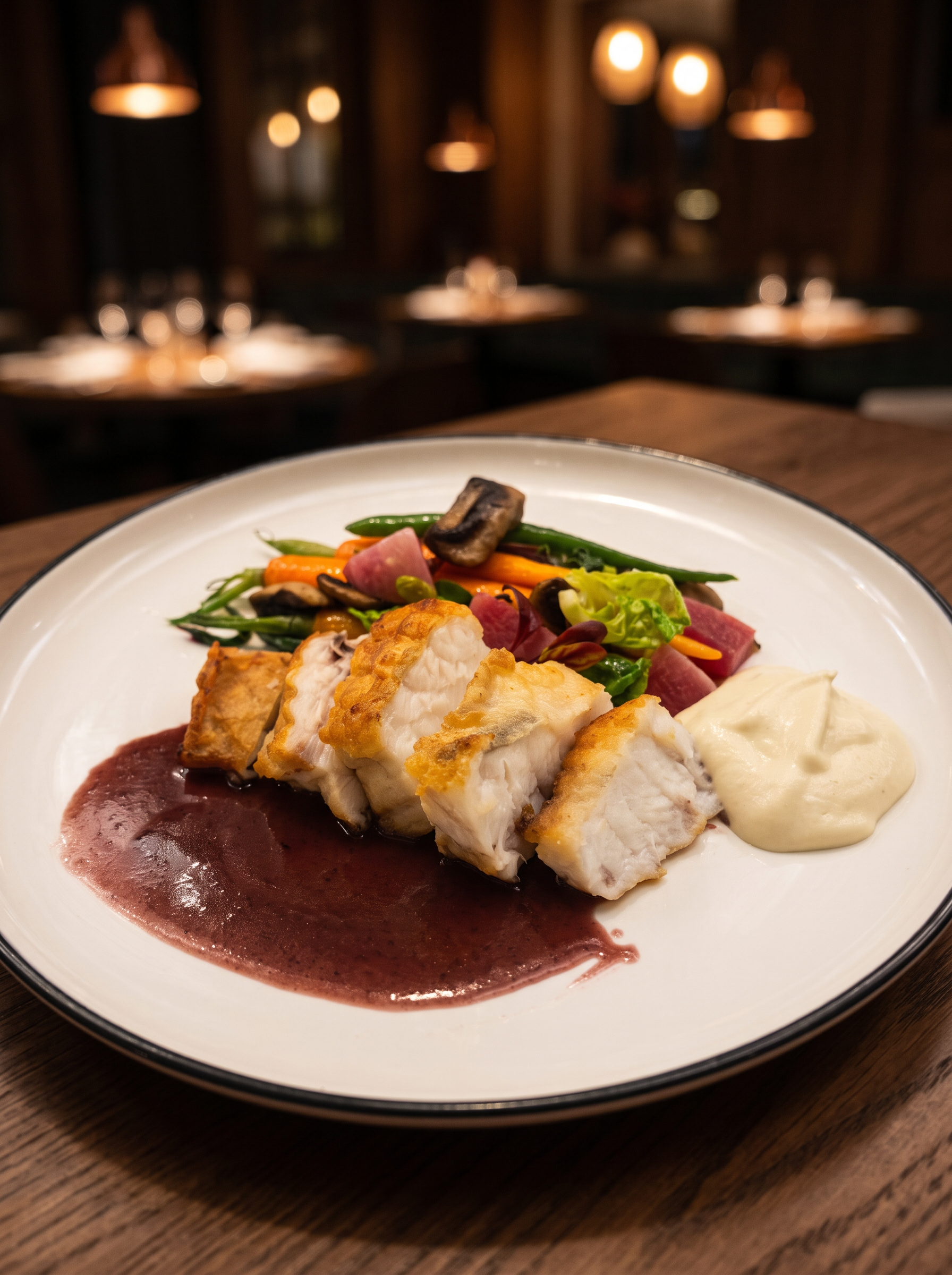 Snapper, Red Wine Jus & Cauliflower